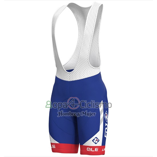 Groupama FDJ PRS Ropa Ciclismo Culotte Corto 2018 Mangas Cortas Blanco y Azul